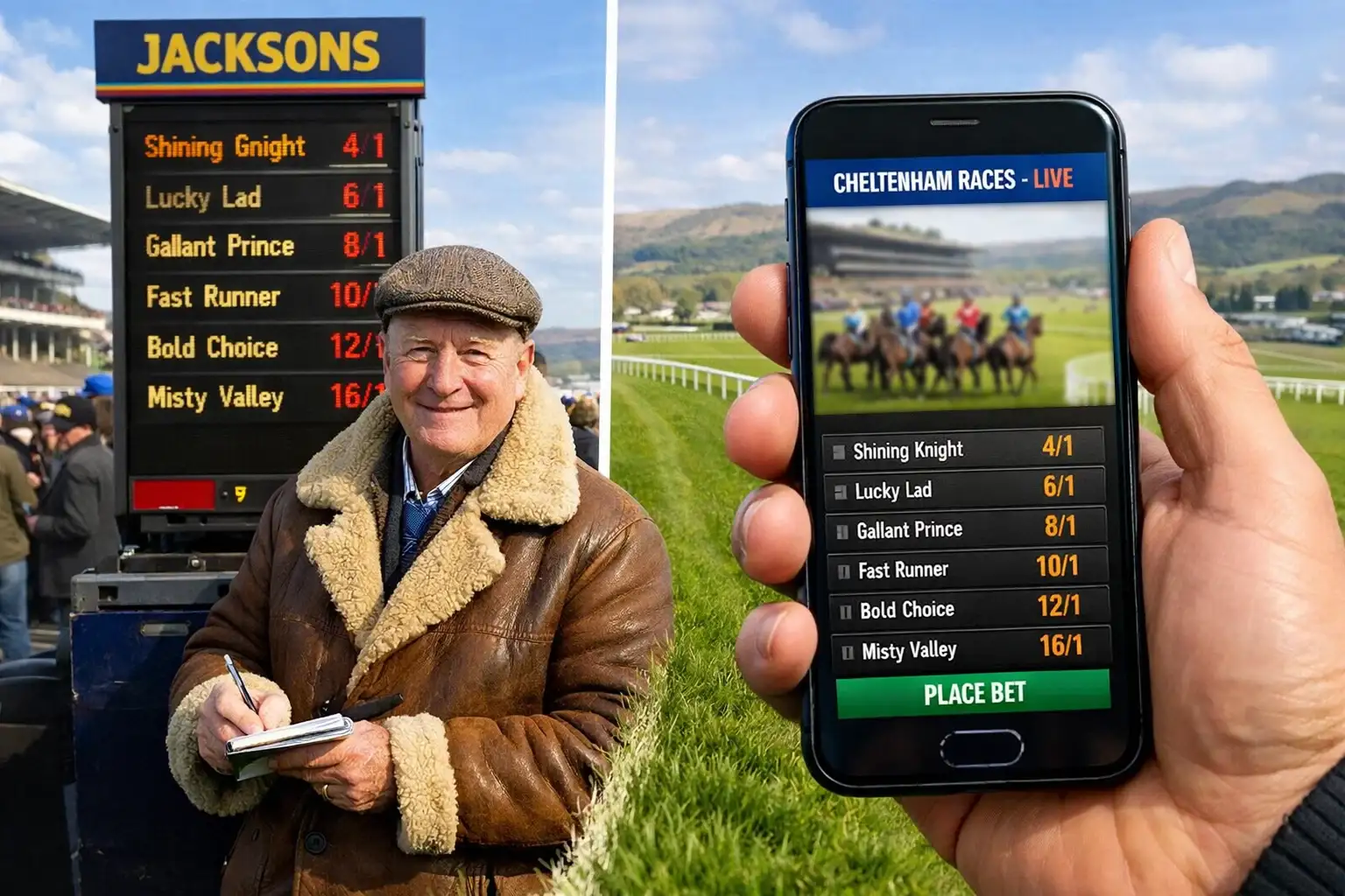 Cheltenham on-course vs online betting comparison